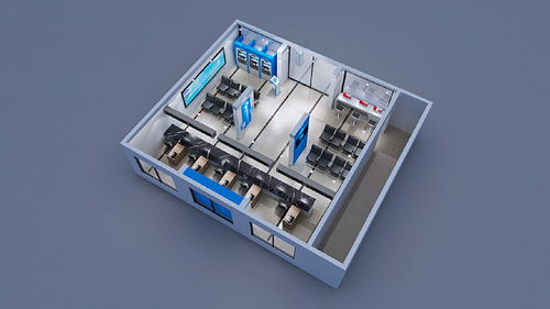 黨建展廳服務(wù)大廳效果圖設(shè)計